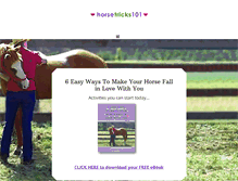 Tablet Screenshot of horsetricks101.com